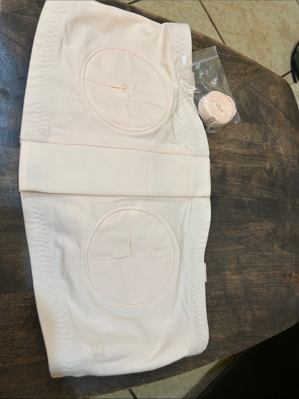 Seamless Light Pink Strapless Tube Bra with Removable Pads